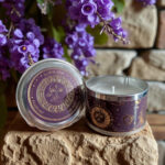 Bougie Parfumée Lune Céleste - Senteur Lavande et Ambre chaud