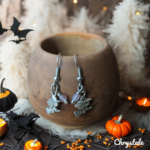 Boucles d'Oreilles - Halloween - Sorcière Blanche