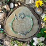 Bracelet Nature - Branche & Fleur - Vert