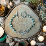 Bracelet Nature - Branche & Fleur - Bleu