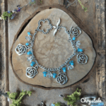 Bracelet Floral - Bleu – Image 2