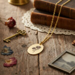 Collier Doré avec Pendentif Fleur de Naissance 09 - Aster de Septembre