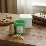 Bougie Astro 5 Lion - Senteur Orange et Bergamote - Pierre Aventurine – Image 2