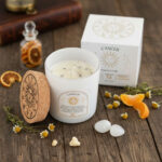 Bougie Astro 4 Cancer - Senteur Orange et Camomille - Pierre de lune – Image 2