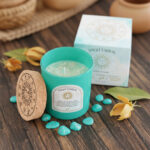 Bougie Astro 9 Sagittaire - Senteur Ylang Ylang - Pierre Turquoise – Image 2