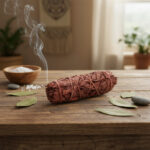 Bâton Sauge Sang du Dragon - Fumée rouge pour purifier avec intensité