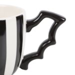 Nocturne Tea – Tasse Ailée à Rayures Monochromes – Image 3