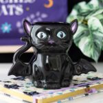 Witchy Cat – Mug Céramique Chauve-Souris Noir Magique