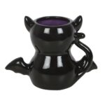 Witchy Cat – Mug Céramique Chauve-Souris Noir Magique – Image 3