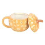 Pumpkin Bloom – Mug Citrouille Céramique à Fleurs Vintage (Bobo) – Image 5