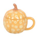 Pumpkin Bloom – Mug Citrouille Céramique à Fleurs Vintage (Bobo) – Image 6
