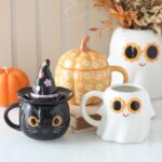 Witchy Whiskers – Mug Céramique Chat & Chapeau Fleuri – Image 6