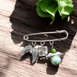 Broche  Ange Vert