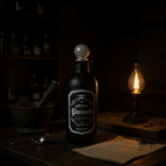 Bouteille de potion "poison" en verre décorative 250ml – Image 2
