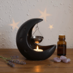 Brûle-Parfum Croissant de Lune Noir – Image 2