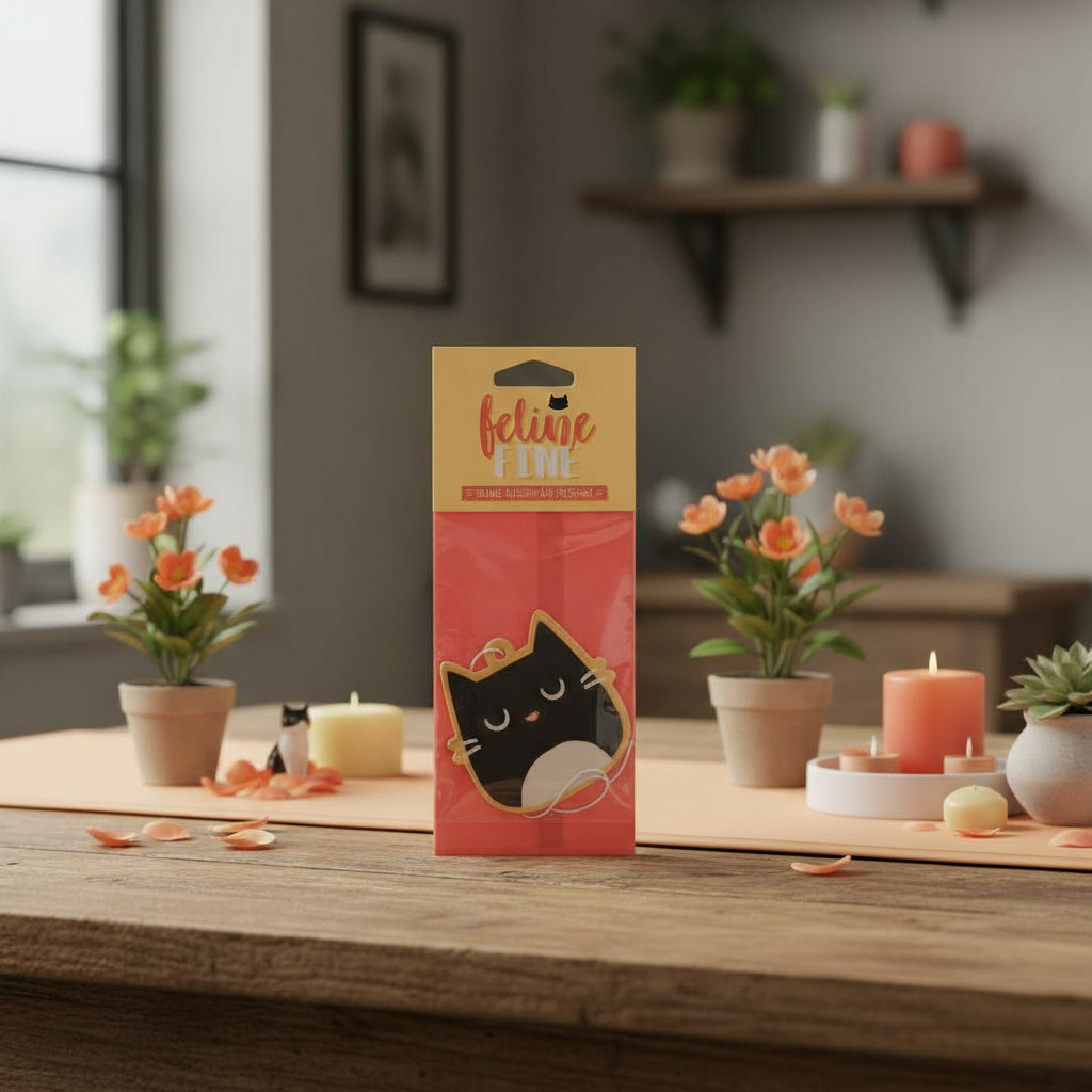 describe-a-change-fe6467e5-c69e-40bc-b073-4a10d645423a Désodorisant Chat Feline Fine – Parfum Fleur d'Orange – Image 1