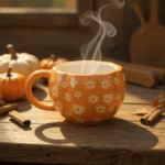 Pumpkin Bloom – Mug Citrouille Céramique à Fleurs Vintage – Image 2