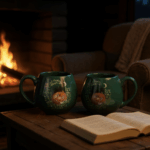 Mug Rond Vert -  Renard Endormi – Image 2