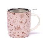 Mug rose & or - symboles mystiques  – Avec Infuseur – Image 3