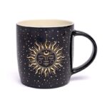 Mug Lune & Soleil - noir et doré – Image 4