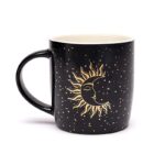 Mug Lune & Soleil - noir et doré – Image 3