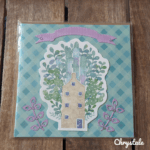 Carte Double "Maison en Fleurs – Bleu Forêt – Image 2