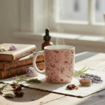 Mug rose & or - symboles mystiques  – Avec Infuseur