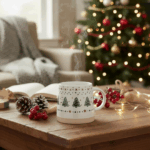 Mug en grès - Sapins & Etoiles – Image 2