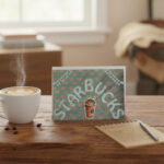 Carte Double "Starbucks Coeur– Coffee & Love"