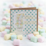Carte Double "Happy Birthday – Guimauves Pastel"