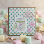 Carte Double "Happy Birthday – Guimauves"