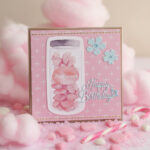 Carte Double "Happy Birthday – Sucre Candy Rose"