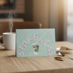 Carte Double "Starbucks pois – Coffee & Love"