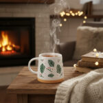 Mug en grès - Branches de Sapin et Baies – Image 5