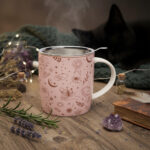 Mug rose & or - symboles mystiques  – Avec Infuseur – Image 2