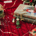 Broche de Noël - Lutin de noël, pingouin & renne