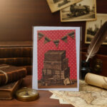 Carte Double "Valises Vintage – Esprit Voyage" – Image 2