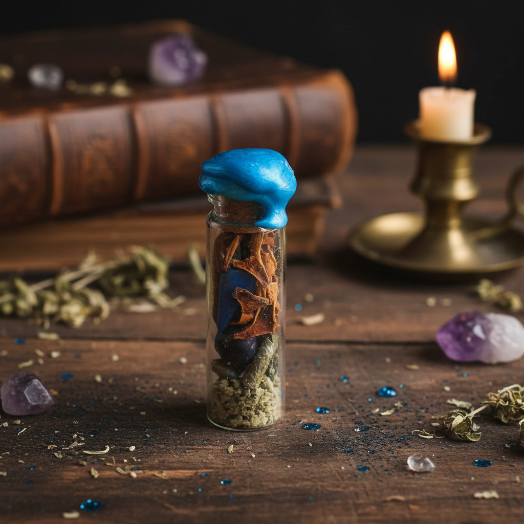 describe-a-change-d9222335-167d-4af3-8dbf-636242ff2126 Spell Jar - Protection Mentale & Spirituelle Avec lapis-lazuli – Image 1