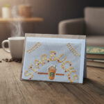 Carte Double "Starbucks Gris – Coffee & Love"