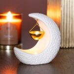 Brûle-Parfum Croissant de Lune Blanc & Fleurs – Image 5