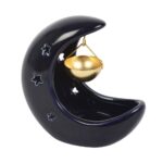 Brûle-Parfum Croissant de Lune Bleue Marine – Image 3