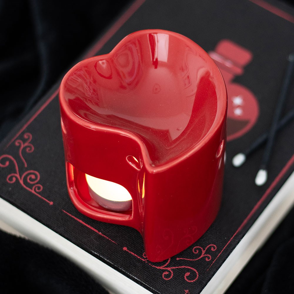 LO_35925 Brûle-Parfum Cœur Rouge — L’élégance du rituel – Image 1
