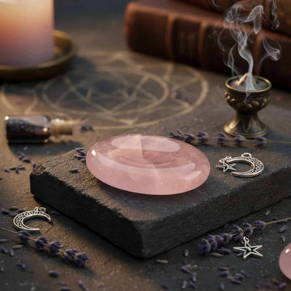 describe-a-change-3a3eb476-8ca5-4462-8925-4607c2fbc502 Pierre Anti Stress en Quartz Rose — Douceur & Apaisement – Image 1