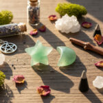 Lune & Étoile – Agate Verte- Harmonie, Croissance, Equilibre