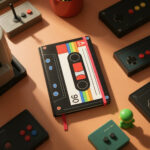 Carnet A5 Retro Cassette Tape – Nostalgie Musicale & Style Vintage – Image 2