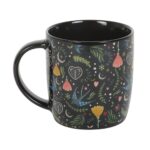 Mug Noir & Motif Floral Enchanté – Image 5