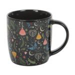 Mug Noir & Motif Floral Enchanté – Image 3