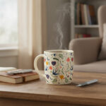 Mug Crème & Motif Floral Enchanté – Image 2