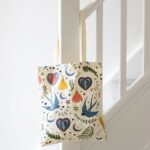 Totebag Midnight Bloom – Crème