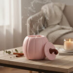Brûle-Parfum Citrouille Rose – Douceur d’Automne & Ambiance Enchantée – Image 3